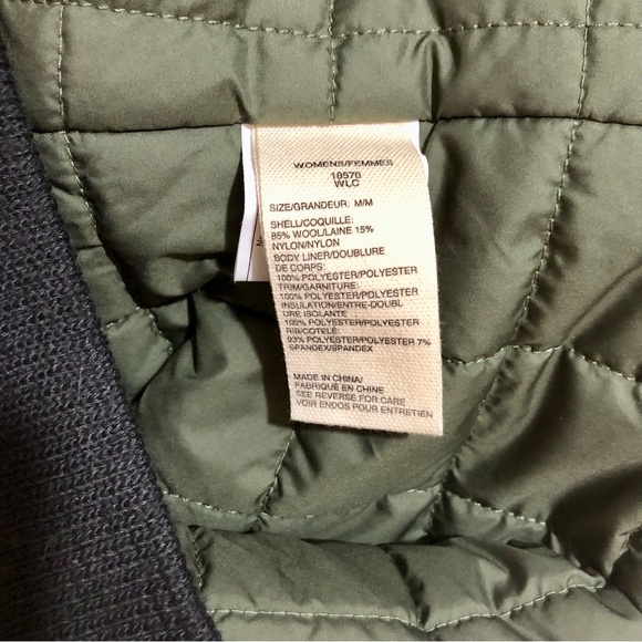 Excellent Ecru/Grey Woolrich Giant Buffalo Check Plaid Lined Wool Vest, Size Med - Picture 4 of 4